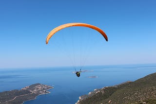 Jumping off a Cliff In Turkey