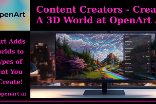 Content Creators — Create A 3D World at OpenArt AI!