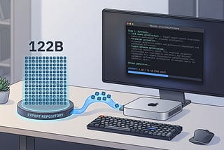 A Qwen 3.5 122B LLM on a 16 GB Mac mini: MoE Expert Streaming with TurboQuant-MLX