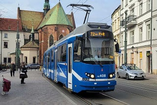 The Colorful Trams of Krakow