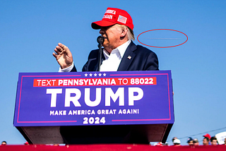 There's a problem with that 'bullet in flight' photo of Trump.