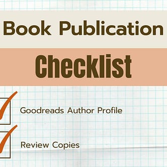 Book Publication checklist, followed by ticks in boxes