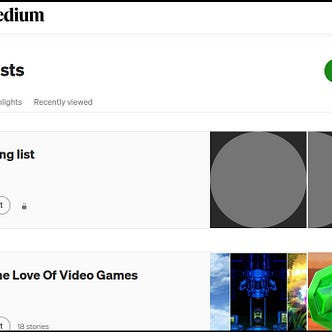 A screenshot of the new Lists page that creators can use to create and manage lists.