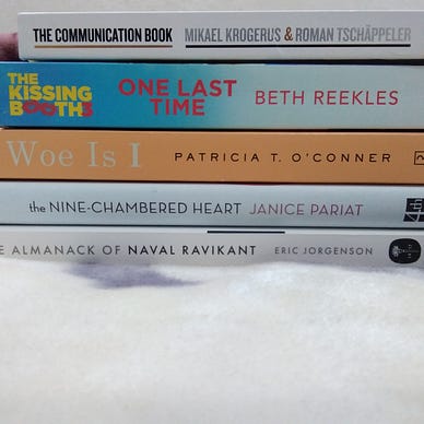 Picture of my Top 5 read reads of January 2022—2 fiction and 3 non-fiction books