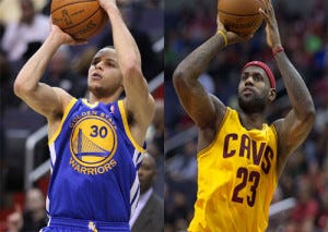 LeBron James vs. Stephen Curry — compare their stats in the NBA Finals | by  Paul Dughi | SportsRaid | Medium