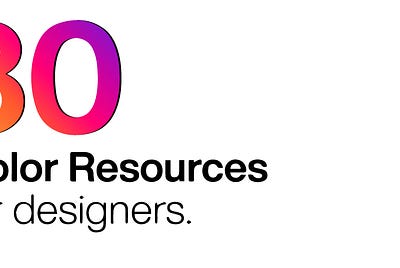 30 Color Resources for designers⁣