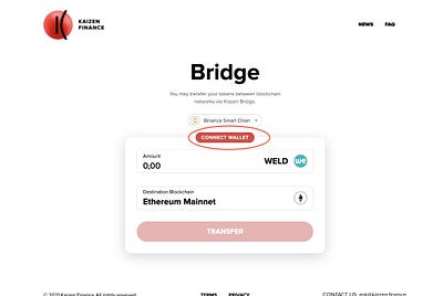 Detailed instruction for WELD token bridge