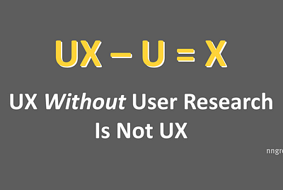 Every inexperienced UX designer makes this mistake.