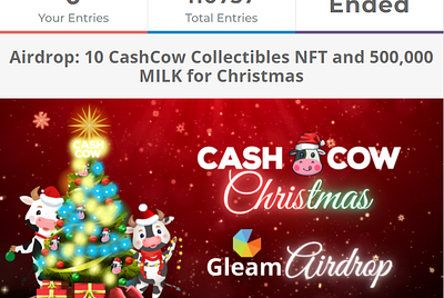 Cashcow Protocol’s Christmas and New Year NFT Airdrop