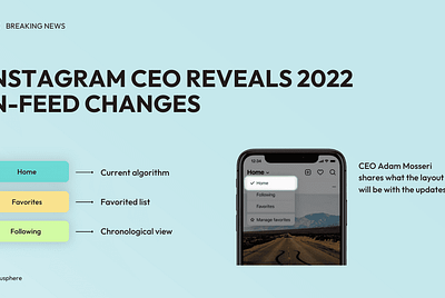 Instagram CEO reveals 2022 in-feed changes