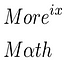 More Maths