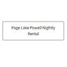 Page Lake Powell Nightly Rental
