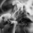 A woman smoking