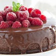 Express chocolate and raspberry cake