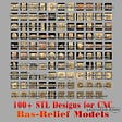 100 3d stl models - " bas-relief collection " for cnc artcam 3d printer aspire -Download