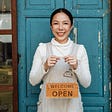 business growth for  female cafe owner