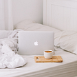 A laptop on a bed: the best workplace ever?