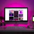 iMac and iPhone on a table