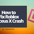How to Fix Roblox Arceus X Crash