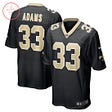 New Orleans Saints Josh Adams Nike Black Game Jersey