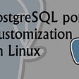 Customize PostgreSQL port on Linux
