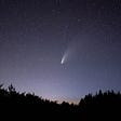 Comet falling to earth
