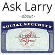 Ask Larry logo with a generic Social Security card.