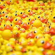 Hundreds of rubber duckies
