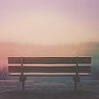 An empty bench for someone in grief