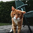 Sunny the cat, after he has decided to come to live with you. Life on the street is difficult. He is a street fighter. But it is time to retire and he decided he will life the remainder of his life with you. That’s how it happens. That’s how you get the best cat you’ve ever had.