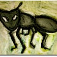pastel drawing of ant, urban ant
