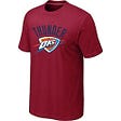 Oklahoma City Thunder Big & Tall Primary Logo Red NBA T-Shirts