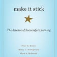 Make it Stick book cover. It is a solid baby blue, with a gold border and gold star in the center.