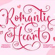 Romantic Heart Font Free Download_62dcd517e023e