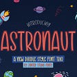 Astronaut Trio Font Free Download_63142acd7aea4