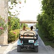 Golf Carts: The primary mode of island transport in Ambergris Caye