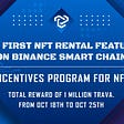 The Trava Finance logo is on the top. Under it is the text “The first NFT rental feature on Binance Smart Chain”