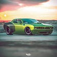 <img src="plymouth-cuda-5.jpg" alt="Rendering of a vintage Plymouth 'Cuda mashed with a modern Dodge Challenger">