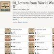 Letters from World War Two in digital collection