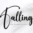 Falling Font Free Download_630c025d174be