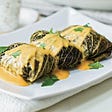 Stuffed Cabbage Rolls with Spicy Hollandaise