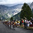 UAE Team Emirates riders lead the pack in the Swiss Alps during the ninth stage of the 109th edition of the of the Tour de France cycling race, between Aigle in Switzerland and Châtel Les Portes du Soleil in the French Alps, on July 10, 2022. Source: https://www.theatlantic.com/photo/2022/07/photos-of-the-week-elephant-rescue-buck-moon-love-parade/670528/