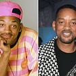 Will Smith as the Fresh Prince of Bel-Air and as himself.