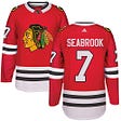 Men's Adidas Brent Seabrook Premier Red Home NHL Jersey: Chicago Blackhawks #7