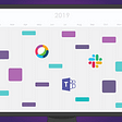 Example of an enterprise collaboration events calendar