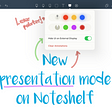 Presentation mode in Noteshelf iOS