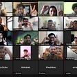A grid of livestream videos showing the participants in the PCD India 2021 event.