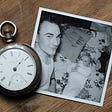 A dad and child with a ticking clock