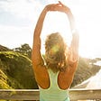 Woman absorbing vitamin D, the all-star for whole-body health