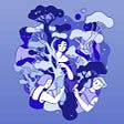 Banner image which portrays an abstract illustration with different people to convey the idea of diversity and how design should be done accordingly